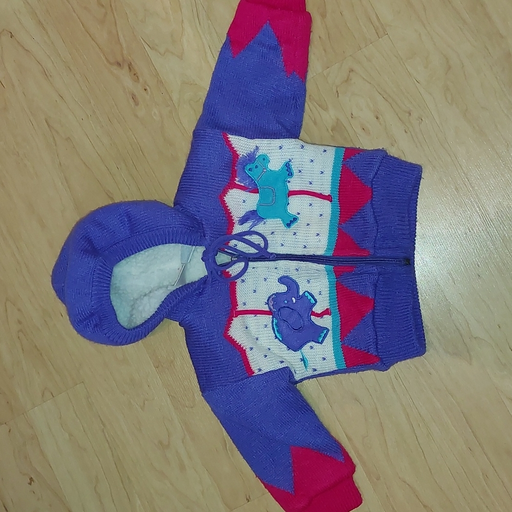 Vtg "Little Miracles" Baby Jacket Size 18 months